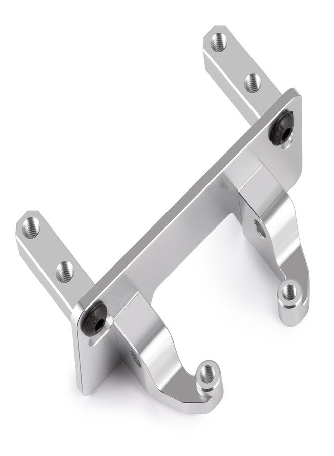 MORFUM Aluminum Alloy Axle Servo Base Stand Compatible with 1/10 RC Crawler Axial SCX10 II 90046 AR44 Axle Upgrade Replacement Part (Silver) - Image 4